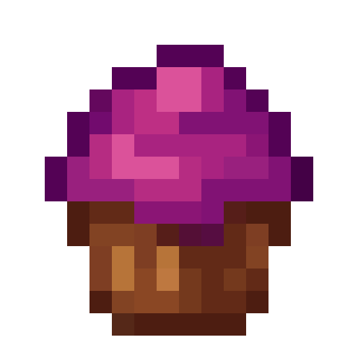 Purple Frosted Cupcake — a Minecraft Item made with resourcepack.ai