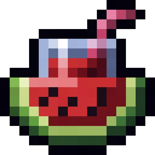 Watermelon Juice — a Minecraft Item (2D) made with resourcepack.ai