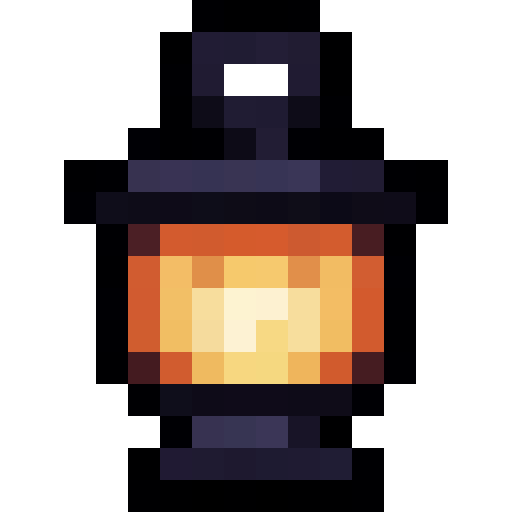 Blue Lantern — a Minecraft Item (2D) made with resourcepack.ai