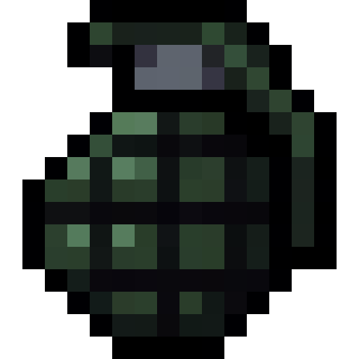 Grenade — a Minecraft Item (2D) made with resourcepack.ai