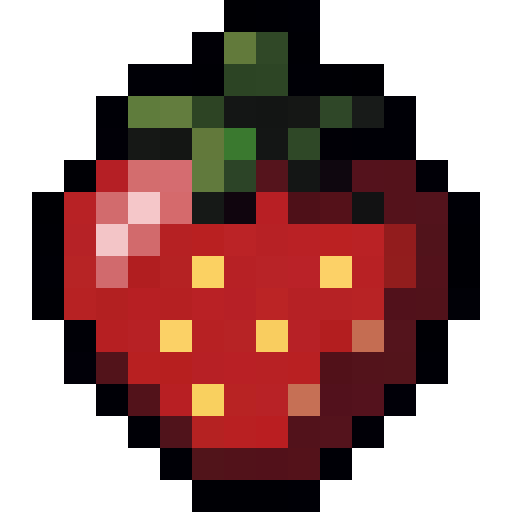 Strawberry — a Minecraft Item (2D) made with resourcepack.ai