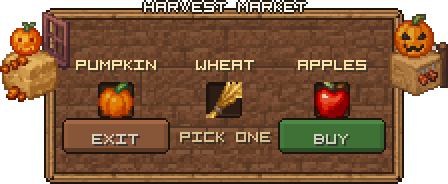 Pumpkin Patch Market — a Minecraft GUI made with resourcepack.ai