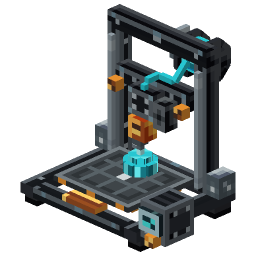 Mid-Print 3D Printer — a Minecraft Model made with resourcepack.ai
