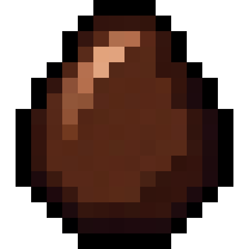 Chocolate Easter Egg — a easter Minecraft Item (2D) made with resourcepack.ai