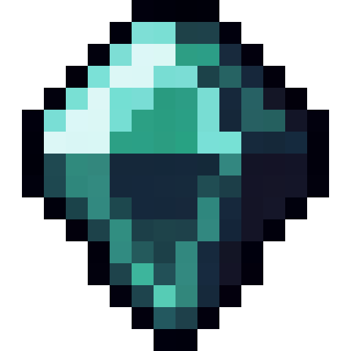 Blue Topaz Gem — a Minecraft Item (2D) made with resourcepack.ai