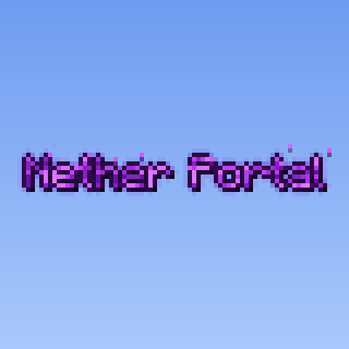 Nether Portal Text Effect — a Minecraft Text Effect made with resourcepack.ai