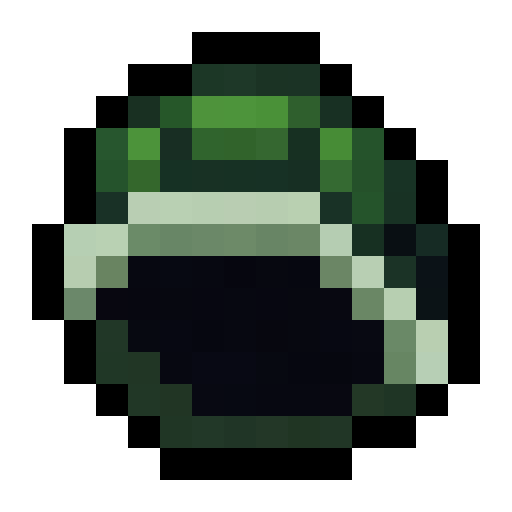 Turtle Shell Helmet — a Minecraft Item (2D) made with resourcepack.ai