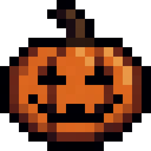 Carved Pumpkin — a Minecraft Item (2D) made with resourcepack.ai