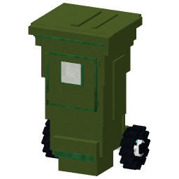 Wheelie Bin — a modern Minecraft Model made with resourcepack.ai