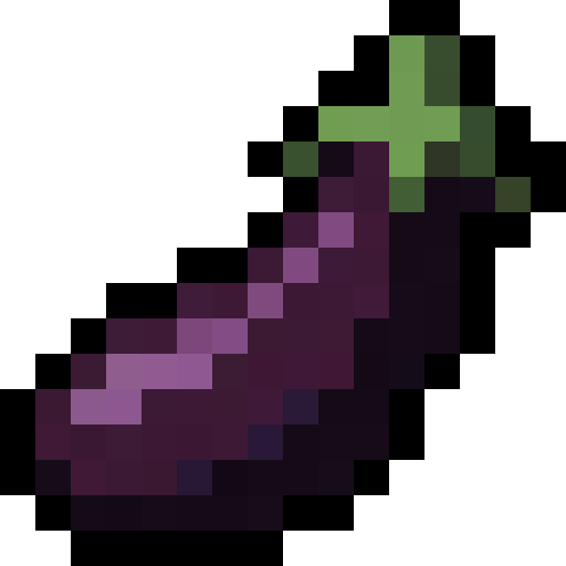 Purple Eggplant — a Minecraft Item (2D) made with resourcepack.ai