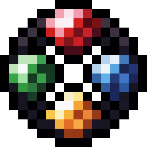 Four Colored Gem Circlet — a Minecraft Item (2D) made with resourcepack.ai