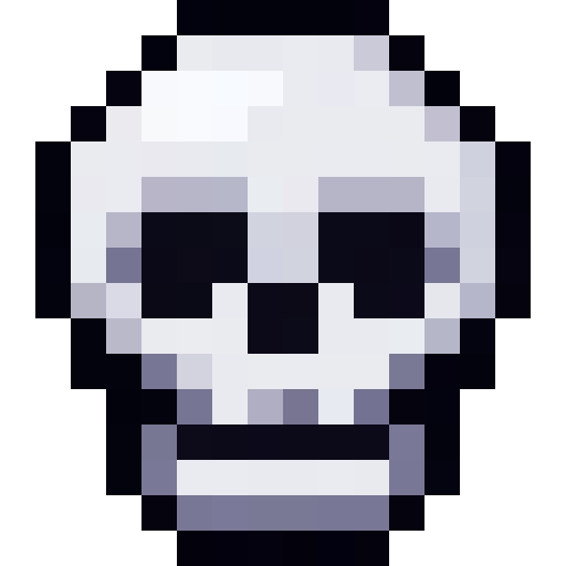 White Skull Icon — a Minecraft Icon made with resourcepack.ai
