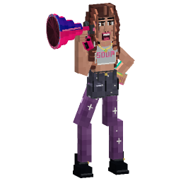 Olivia Rodrigo Megaphone Figure — a modern Minecraft Model made with resourcepack.ai