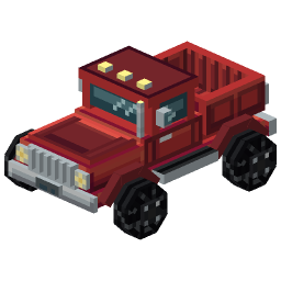 Classic Red Pickup Truck — a Minecraft Model made with resourcepack.ai