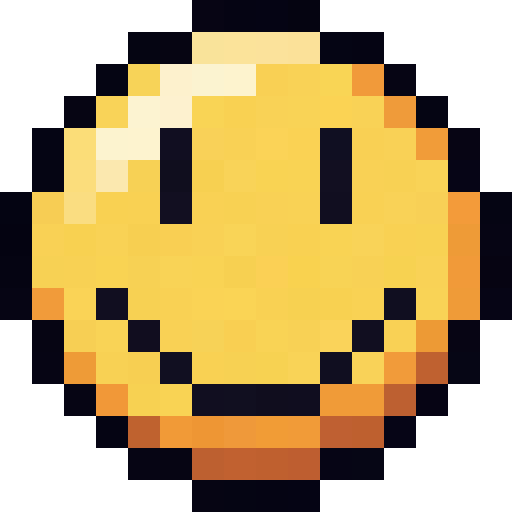 Yellow Smiley Face — a Minecraft Icon made with resourcepack.ai