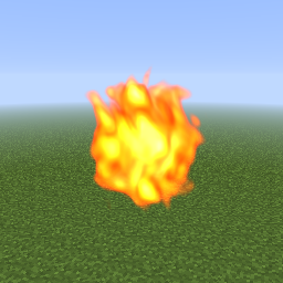 Roaring Fireball — a Minecraft Shader made with resourcepack.ai