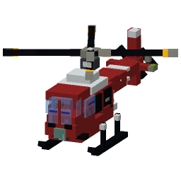 Utility Helicopter — a modern Minecraft Model made with resourcepack.ai