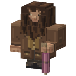 Hagrid With Umbrella — a Minecraft Model made with resourcepack.ai