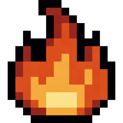 Fire Flame — a Minecraft Item (2D) made with resourcepack.ai