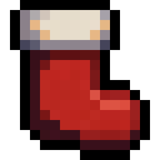 Christmas Stocking — a Minecraft Item (2D) made with resourcepack.ai