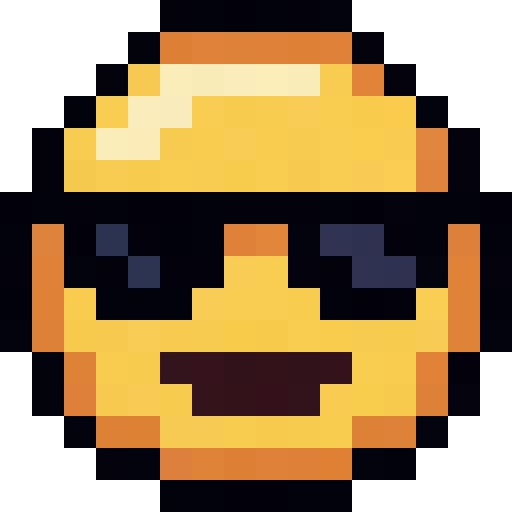 Yellow Sunglasses Face — a Minecraft Icon made with resourcepack.ai