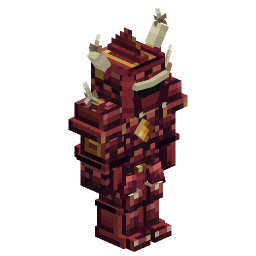 Crimson Wyrm Armor — a Minecraft Armor (3D) made with resourcepack.ai