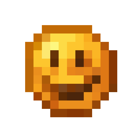 Smiley Face Icon — a yellow Minecraft Icon made with resourcepack.ai
