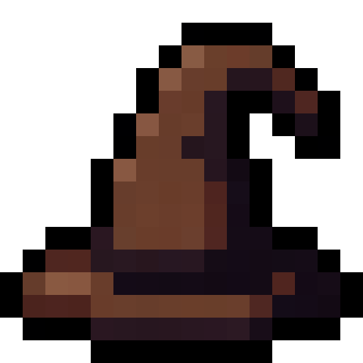 Wizard Hat — a hat Minecraft Item (2D) made with resourcepack.ai