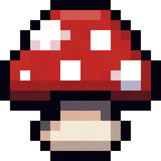 Red Spotted Mushroom — a Minecraft Item (2D) made with resourcepack.ai