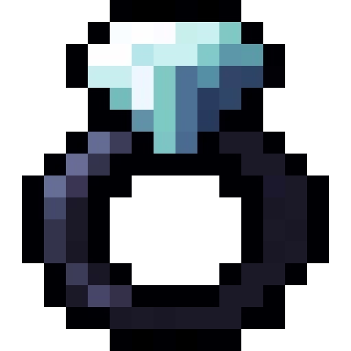 Diamond Ring — a Minecraft Item (2D) made with resourcepack.ai