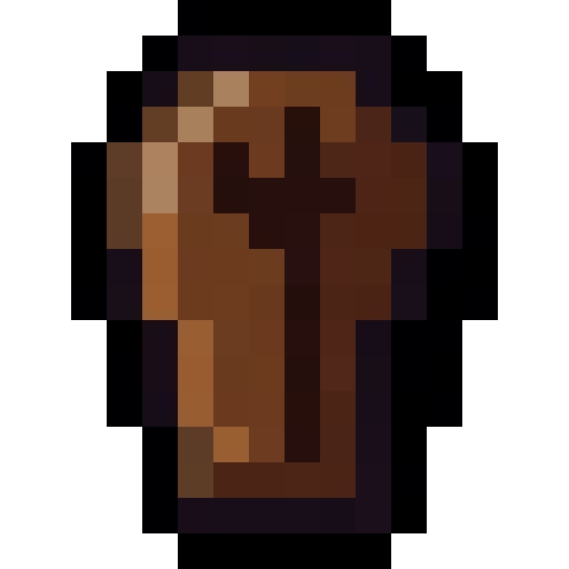 Wooden Coffin — a Minecraft Item (2D) made with resourcepack.ai