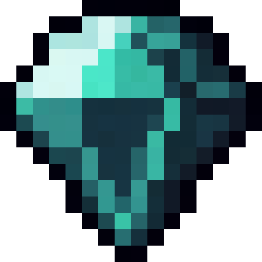 Blue Topaz Gem — a Minecraft Item (2D) made with resourcepack.ai