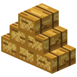 Golden Hay Bale Stack — a Minecraft Model made with resourcepack.ai