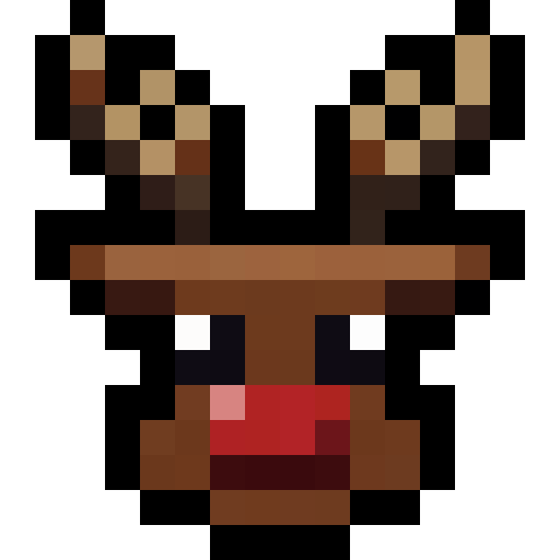 Reindeer Portrait — a Minecraft Item (2D) made with resourcepack.ai