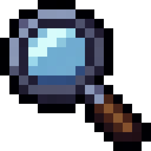 Magnifying Glass — a Minecraft Item (2D) made with resourcepack.ai