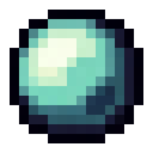 Glowing Blue Orb — a Minecraft Item (2D) made with resourcepack.ai