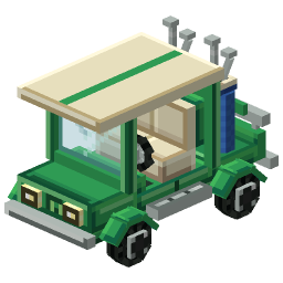Verdant Golf Cart — a Minecraft Model made with resourcepack.ai