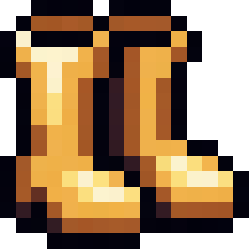 Golden Boots — a Minecraft Item (2D) made with resourcepack.ai