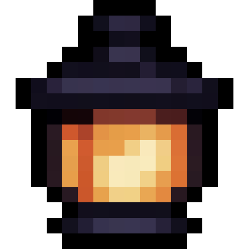 Copper Glow Lantern — a Minecraft Item (2D) made with resourcepack.ai