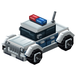 Police Patrol Car — a Minecraft Model made with resourcepack.ai