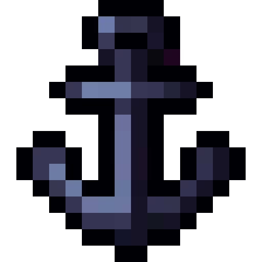 Nautical Anchor — a Minecraft Item (2D) made with resourcepack.ai