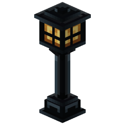 Black Street Lamp — a Minecraft Model made with resourcepack.ai
