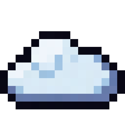 Blue Sky Puff — a Minecraft Item (2D) made with resourcepack.ai