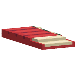 Red Sleeping Bag — a Minecraft Model made with resourcepack.ai