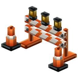 Construction Barricade Set — a Minecraft Model made with resourcepack.ai