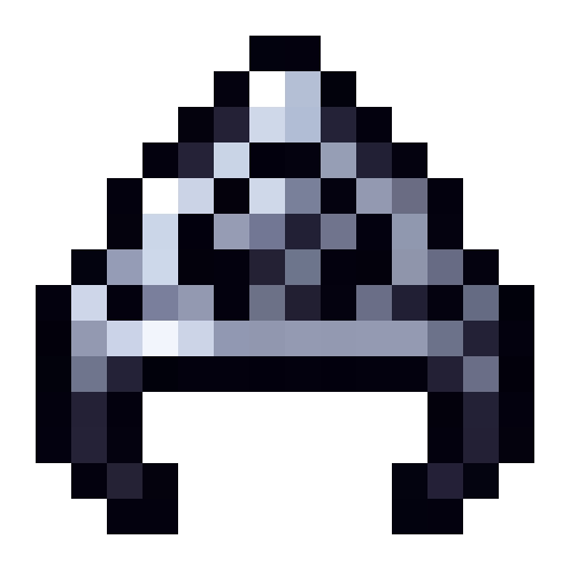Silver Tiara — a Minecraft Item (2D) made with resourcepack.ai