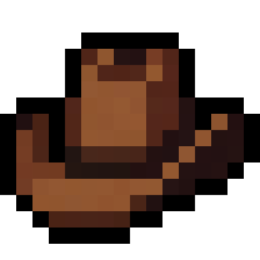 Brown Cowboy Hat — a ranch Minecraft Item (2D) made with resourcepack.ai