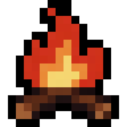 Campfire — a Minecraft Item (2D) made with resourcepack.ai