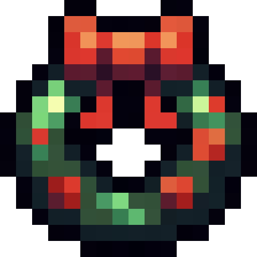 Christmas Wreath Bow — a Minecraft Item (2D) made with resourcepack.ai
